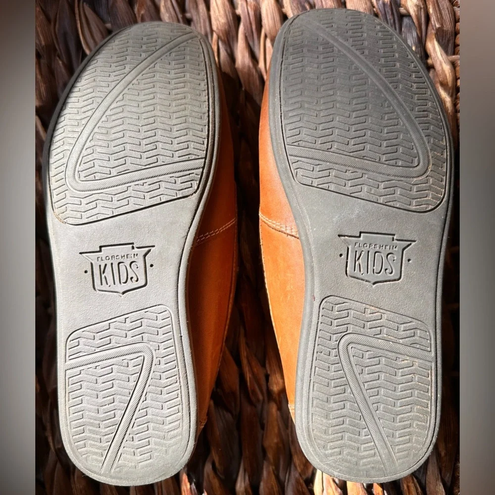 Florsheim Tan Brown Kids Moccasin Loafers